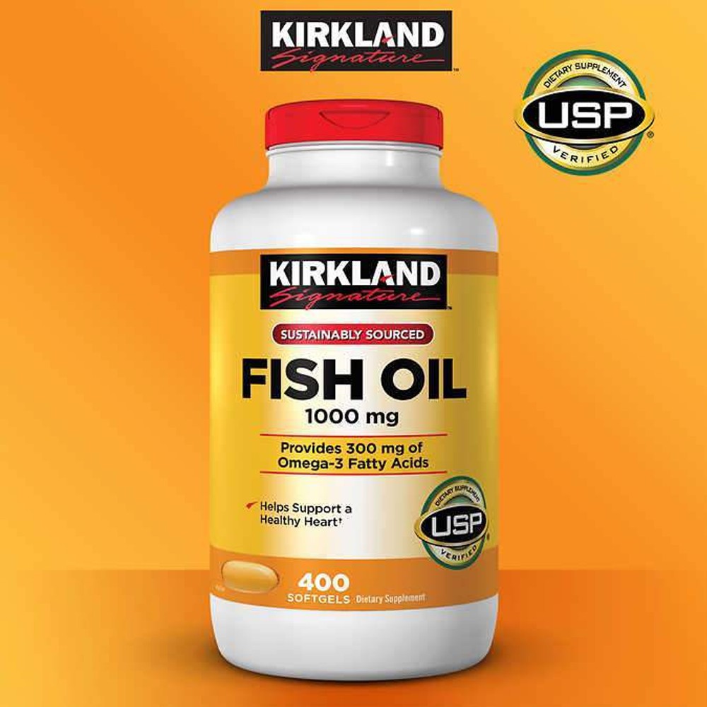 Exp.06/2024 Kirkland Fish Oil 400 เม็ด