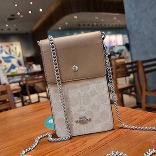 COACH SNAP PHONE CROSSBODY IN SIGNATURE CANVAS