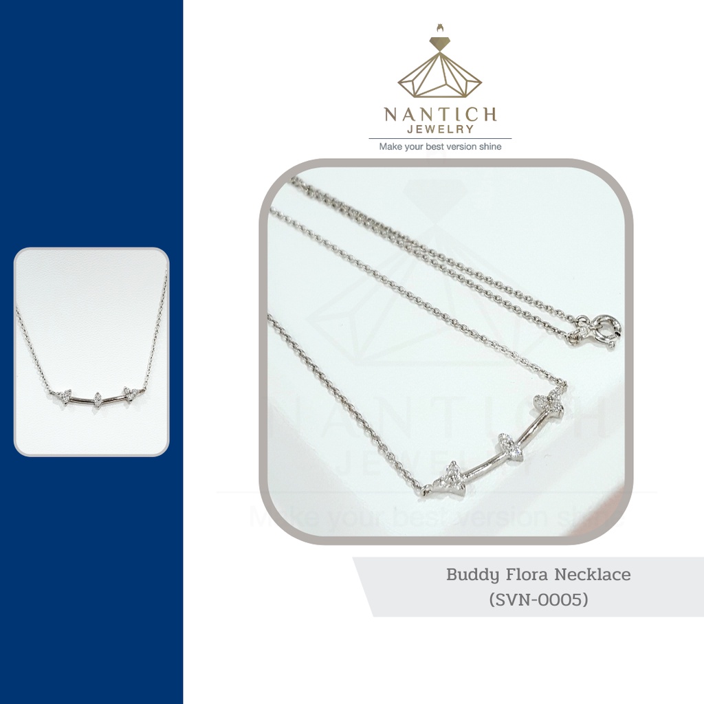 💎👩🏻‍⚕️ [เครื่องประดับ | ปลอดภัย] สร้อยคอ คนแพ้ง่าย : Buddy Flora Necklace (SVN-0005) Nantich Jewelry