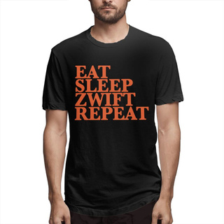 เสื้อยืดลายกราฟฟิก Guijing Eat Sleep Zwift