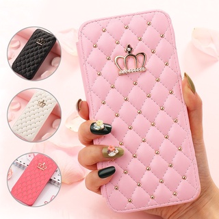 เคสโทรศัพท์มือถือหนัง ฝาพับ ลายมงกุฎ แฟชั่น สําหรับ Samsung S21 S20 S30 Ultra S21 S20 S30 Plus S20 FE Galaxy S10 S10E S10 S9 Plus