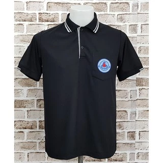 อาสาสมัครสาธารณสุข​ (อสม) โปโล สีดำ(Black) ผ้านุ่มใส่สบาย ปักสวย
