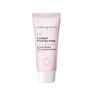 ของเเท้ Cute Press UV EXPERT PROTECTION All Day Bright Tone Up Sunscreen คิวท์เพรส ครีมกันแดด