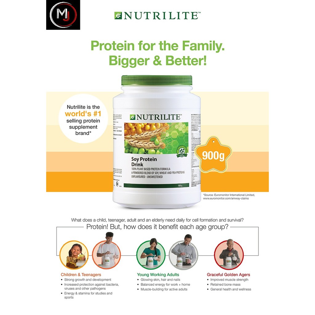 Amway 900g โปรตีนแอมเวย์ Nutrilite Protein soy protein Amway