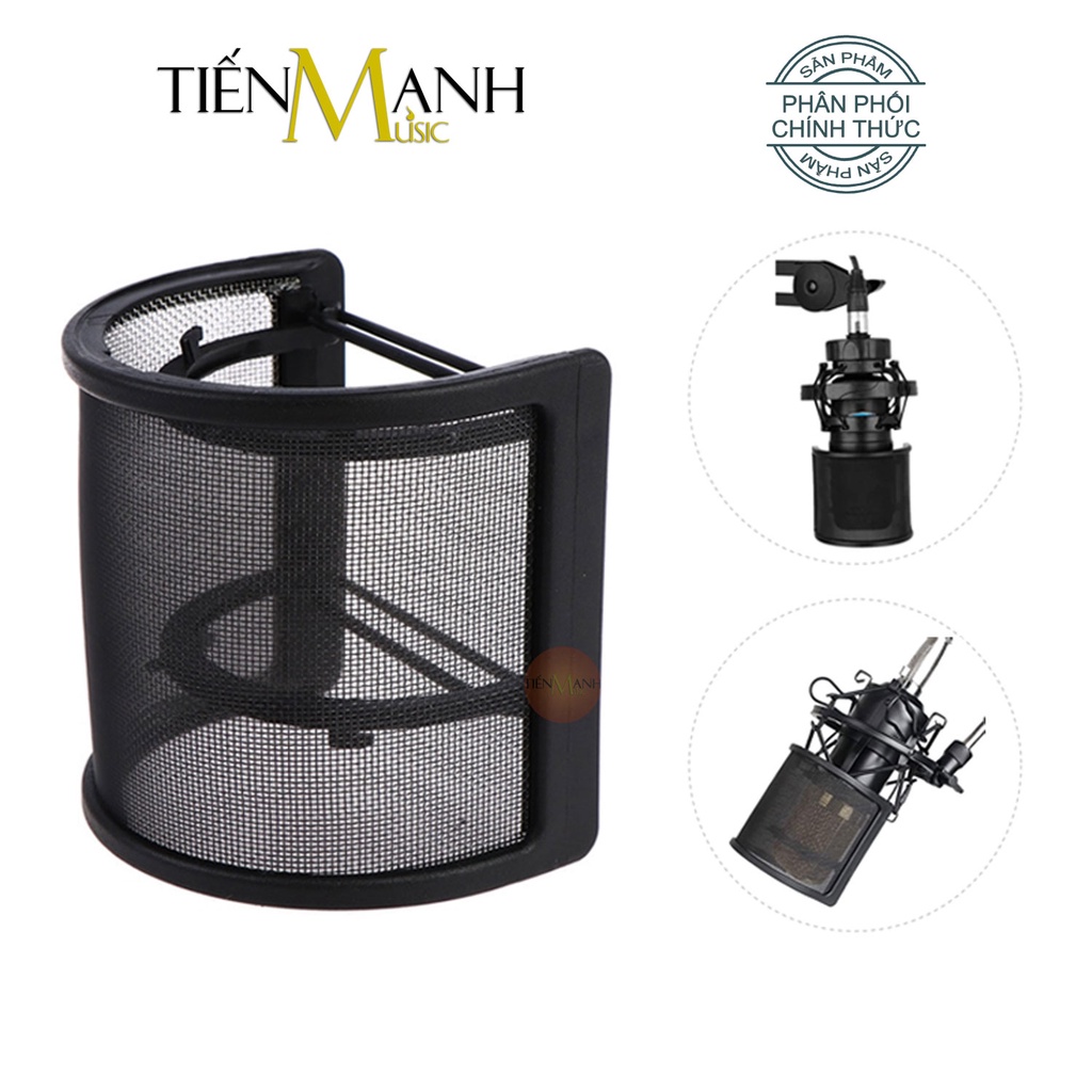 Pop Shield ตัวกรองเสียงรูปตัว U สําหรับไมโครโฟนบันทึกเสียง ไมโครโฟนไมโครโฟน Livestream Pop Filter MU100