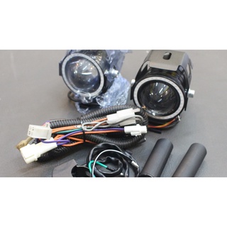 ไฟสปอร์ทไลท์ปลั๊กตรงรุ่นaerox2016/2020มีวงแหววนในตัวพร้อมขา