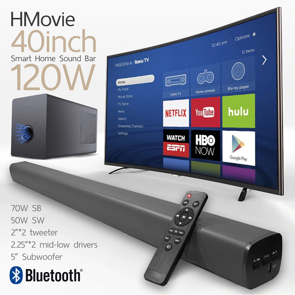 Soundbar HMovie 92C 2.1 Ch 120W