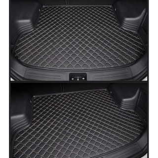 แผ่นรองกระโปรงหลังรถ Trunk Mats FOR TOYOTA CHR แผ่นยางปูรถ ป้องกันไม่ให้ตัวรถสกปรกสี Black and Beige