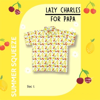 21August.Baby Summer Squeeze Lazy Charles for Papa เสื้อผู้ชาย ผ้าไมโครพีช สีเหลือง