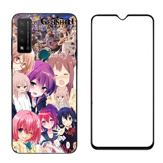 Genshin Impact เคส 6.5 นิ้ว TCL 20R 5G เคส TCL 20 R 5G ฟิล์มกระจกนิรภัย