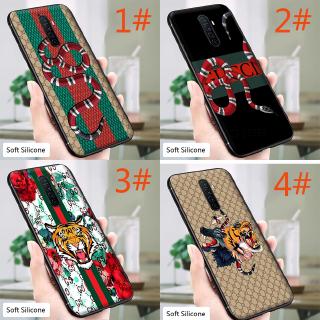 งูเสือแบรนด์หรู เคสนิ่ม เนื้อซิลิโคน OPPO A37 A7 A77 F11 R11S R15 R17 A5S Pro Case