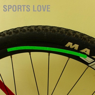 คลังสินค้าใส Fluorescent Cycling Bike Bicycle Wheel Rim Reflective Decal Stickers Reflector