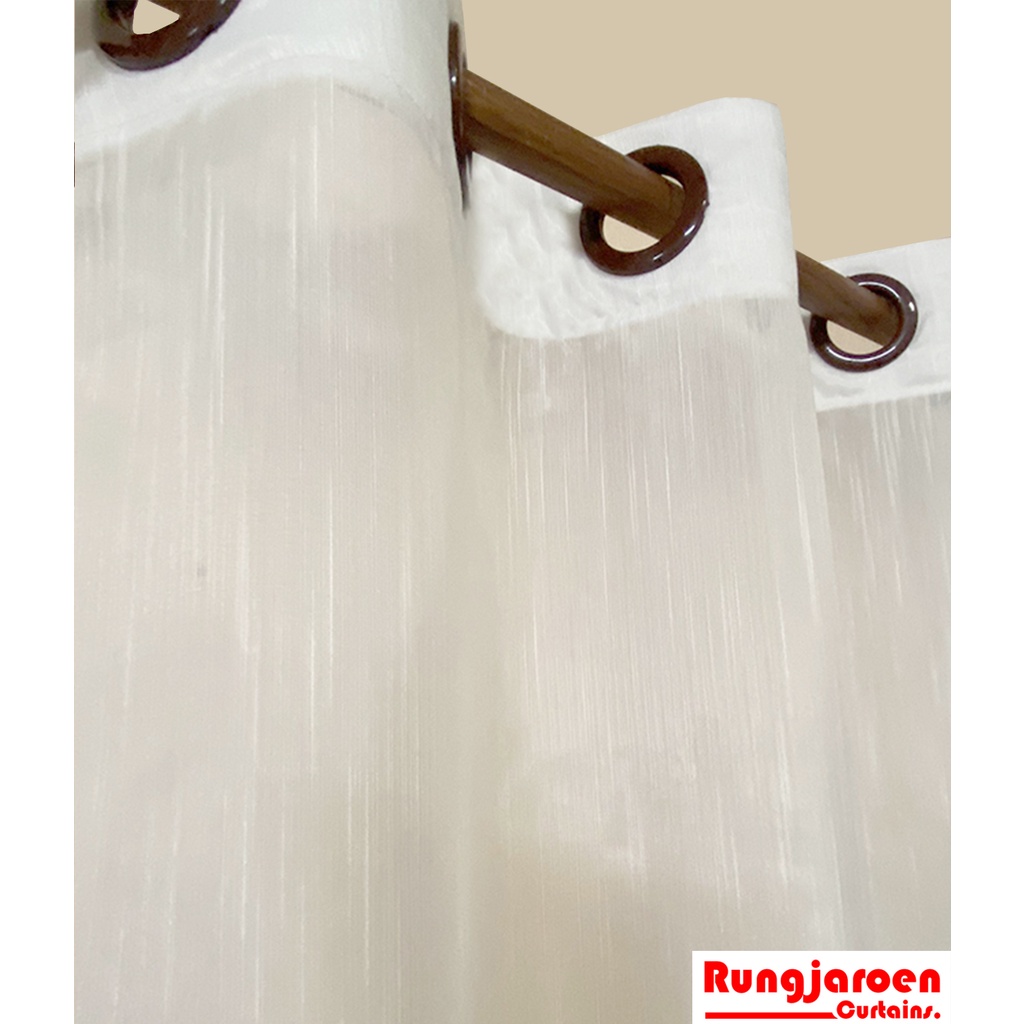 แนะนำ ผ้าม่าน ผ้าม่านโปร่งขาว (เนื้อเส้น) แบบตาไก่ โปร่งแสง ผ้าฝ้ายสังเคราะห์ By ร้านรุ่งเจริญผ้าม่าน ราคาพิเศษ มีเก็บเงินปลายทาง