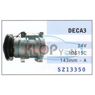 SZ13350 (คอมแอร์ Moteo) Hino Deca3 24V. 10S15C 143mm.-A