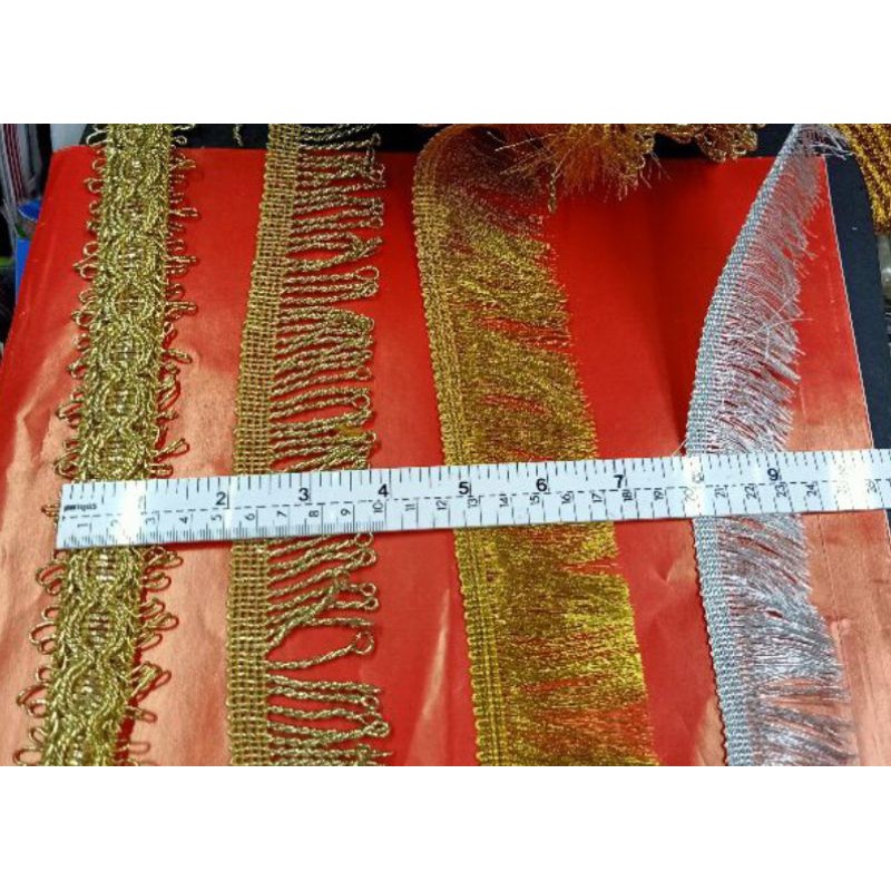 ลูกไม้เทปดิ้นทอง 💞 สำหรับตกแต่ง🏄🏻‍♀️🌷