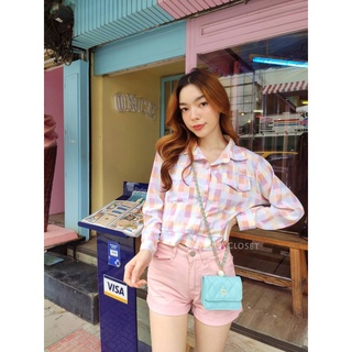 Mariacloset เชิ้ตครอปสายหวาน T-Shirtnista