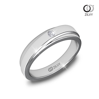 Zilvy - แหวนชายเพชรน้ำร้อย 0.05 กะรัต (BR190)