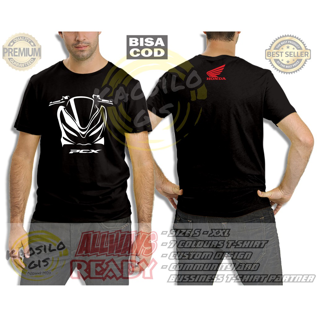 HONDA HONDA HONDA PCX SILHOUETTE RACING เสื้อยืด AUTOMOTIVE - Kaosilogis