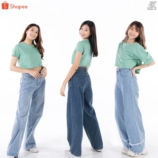 Expogarment เสื้อครอป เอิร์ธโทน พาสเทล เอวลอย CROP แขนสั้น คอกลม ผ้าคอตตอน มี3ทรง ( เบจ พีช ชมพูนู้ด เขียวมิ้น เทาควัน )