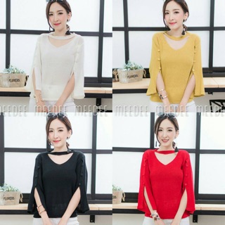 Choker Knit Top