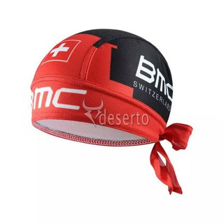 BMC หมวกผ้าปั่นจักรยานลายทีมซับเหงื่อได้ดีมีของพร้อมส่ง