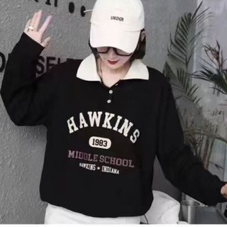 Sweater American Retro College Style Long -sleeved ตรงกันข้ามแจ็คเก็ตเกาหลี