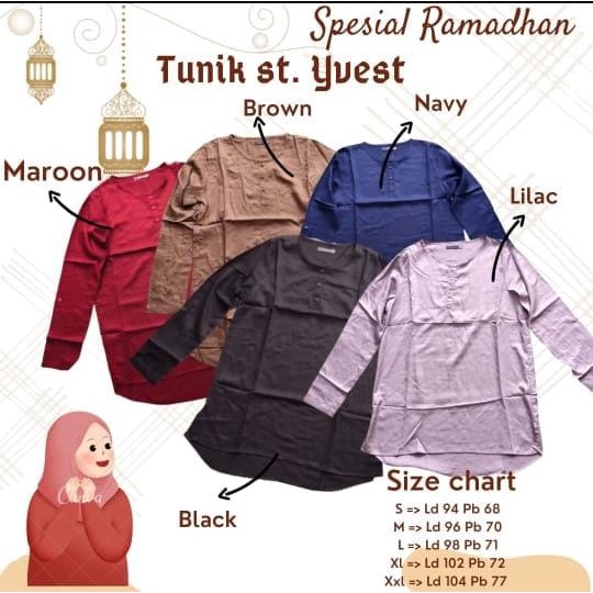 Kemeja St Yves Tunic Shirt St Yves