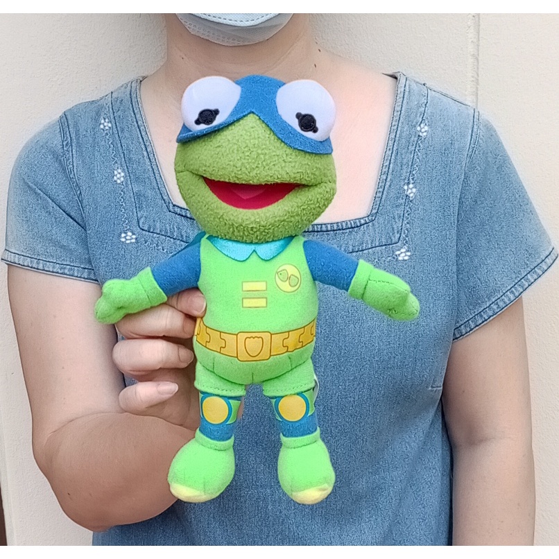 ตุ๊กตาดิสนีย์ กบเคอร์มิท ก้นถ่วง Disney Junior Muppet Babies The Froginizer Kermit ขนาด 9 นิ้ว ป้าย Disney