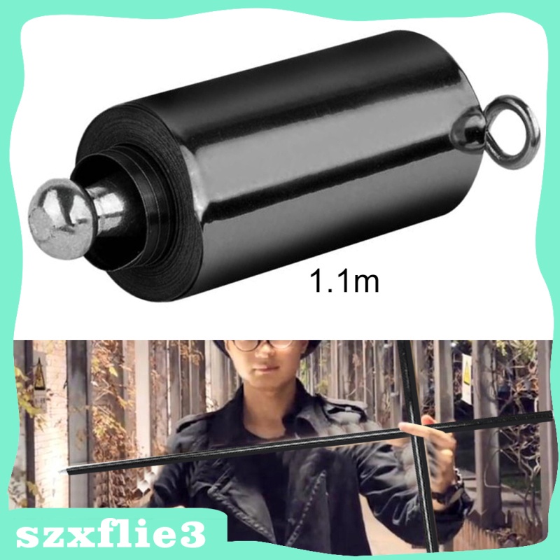 Szxflie3 Outdoor Portable Magic Pocket Staff Steels Sport Black 1.1m ...