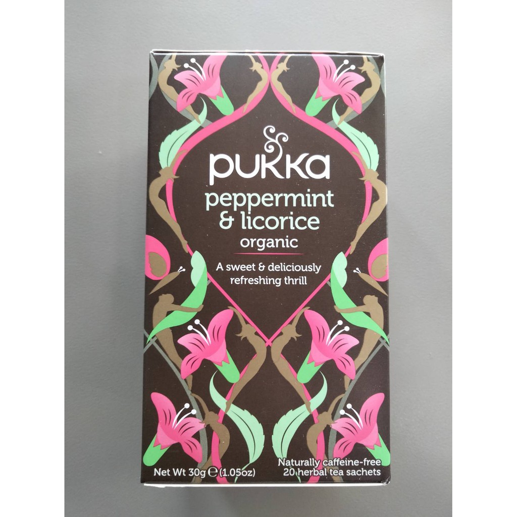 Pukka Peppermint & Licorice Tea Bags ชา 30g ราคาพิเศษ