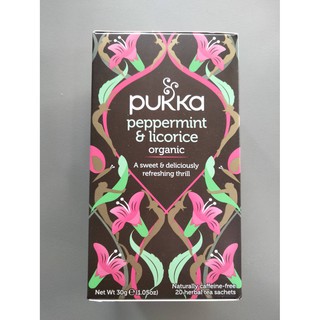 Pukka Peppermint &amp; Licorice Tea Bags ชา 30g ราคาพิเศษ