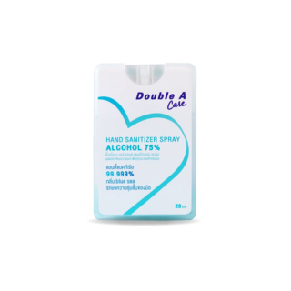 Double A Care แอลกอฮอล์การ์ด แอลกอฮอล์สเปรย์ กลิ่น Blue sea ขนาด 20 ml ลาย logo Double A