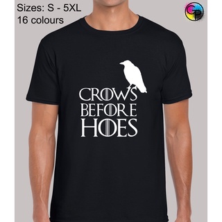 เสื้อยืดลําลอง แขนสั้น พิมพ์ลาย Crows Before Hoes Fantasy TV สําหรับผู้ชายS-5XL