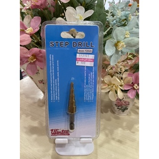 ดอกสว่านเจาะขยาย 4mm-12mm Winton รหัส 273101