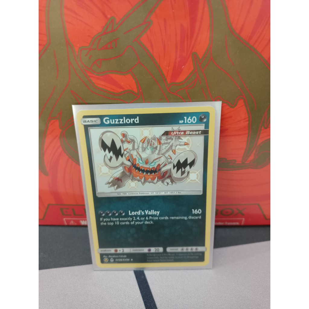 Pokemon Card "Guzzlord Shiny SV26/94" ENG Hiden Fates