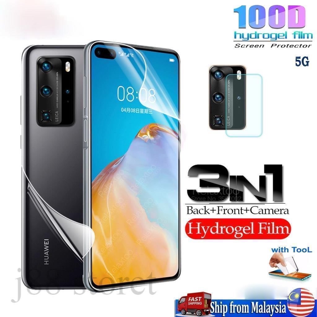 3in1 Huawei P40 / P40 Pro / P30 Pro P30 / P20 Pro P20 Hydrogel Soft Screen Protector Matte Clear Ant