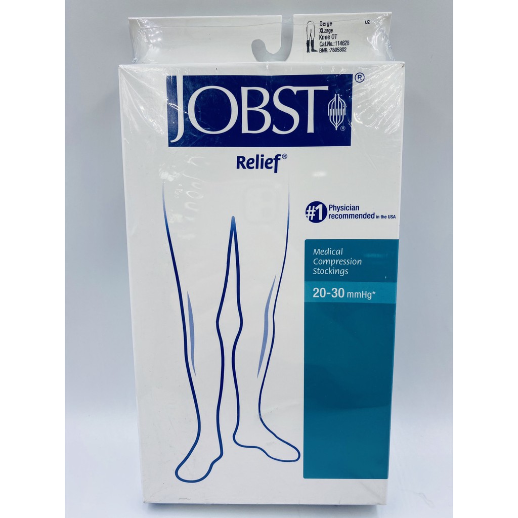 [Pre-Order]ถุงน่องเส้นเลือดขอด Jobst แบบระดับเข่าเปิดนิ้วเท้า Relief Knee High Open Toe Socks /กล่อง