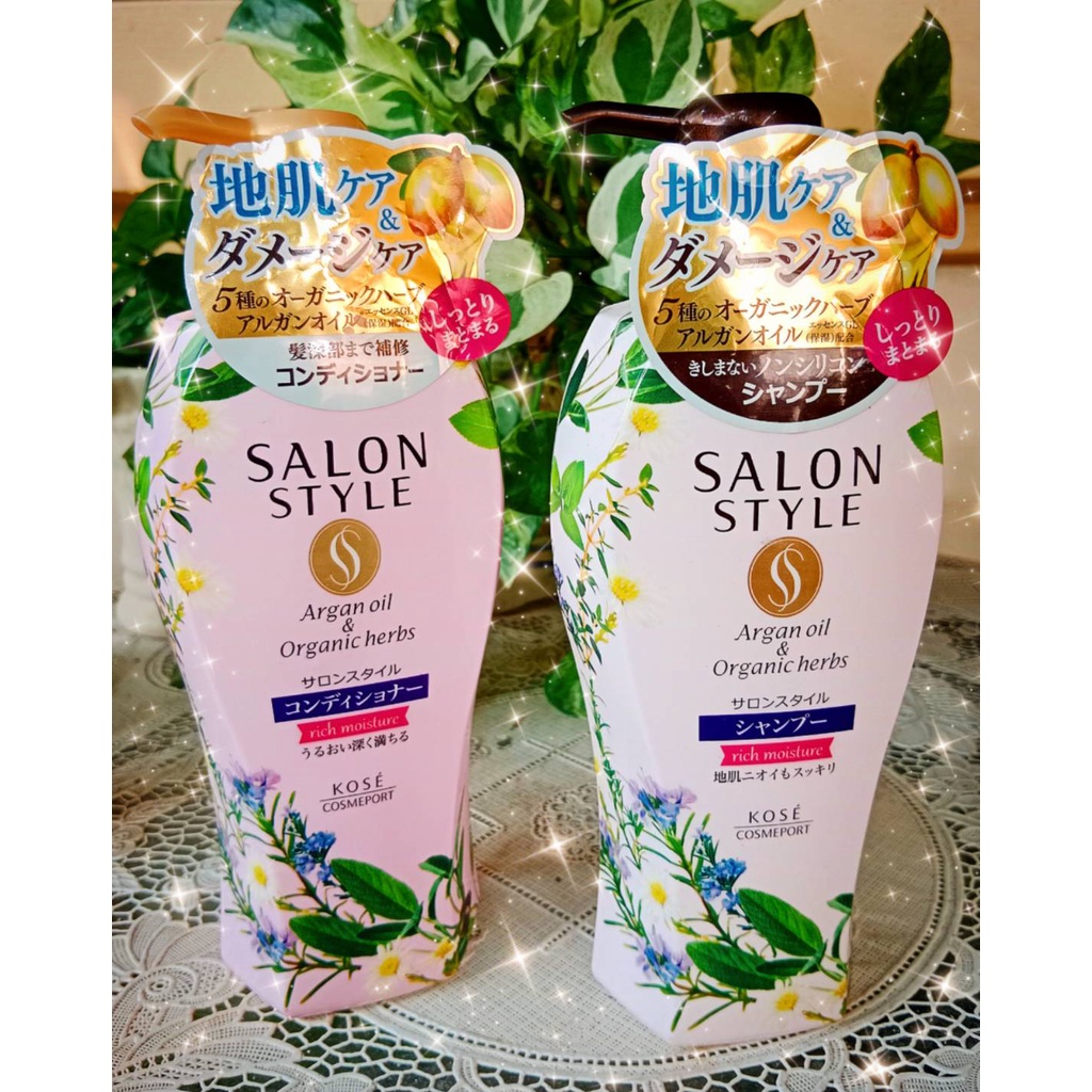 New!! แชมพู ตัวใหม่จาก โคเซ่ Kose Cosmeport Salon Style Shampoo Rich Moisture บำรุงผมแห้งเสีย ส่วนผส