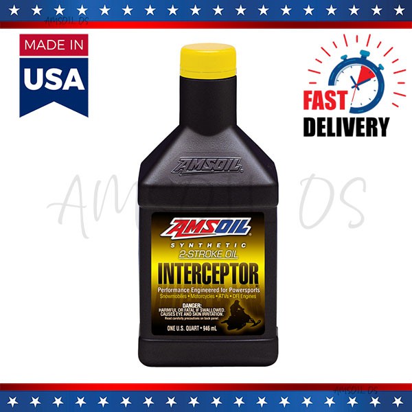 AMSOIL INTERCEPTOR SYNTHETIC น้ํามัน 2-STROK 1QT(2T)