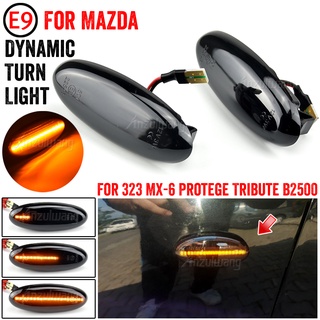 หลอดไฟเลี้ยวไดนามิก LED สําหรับ MAZDA 323 Familia Protege Tribute MX-6 Astina Lantis 1 คู่