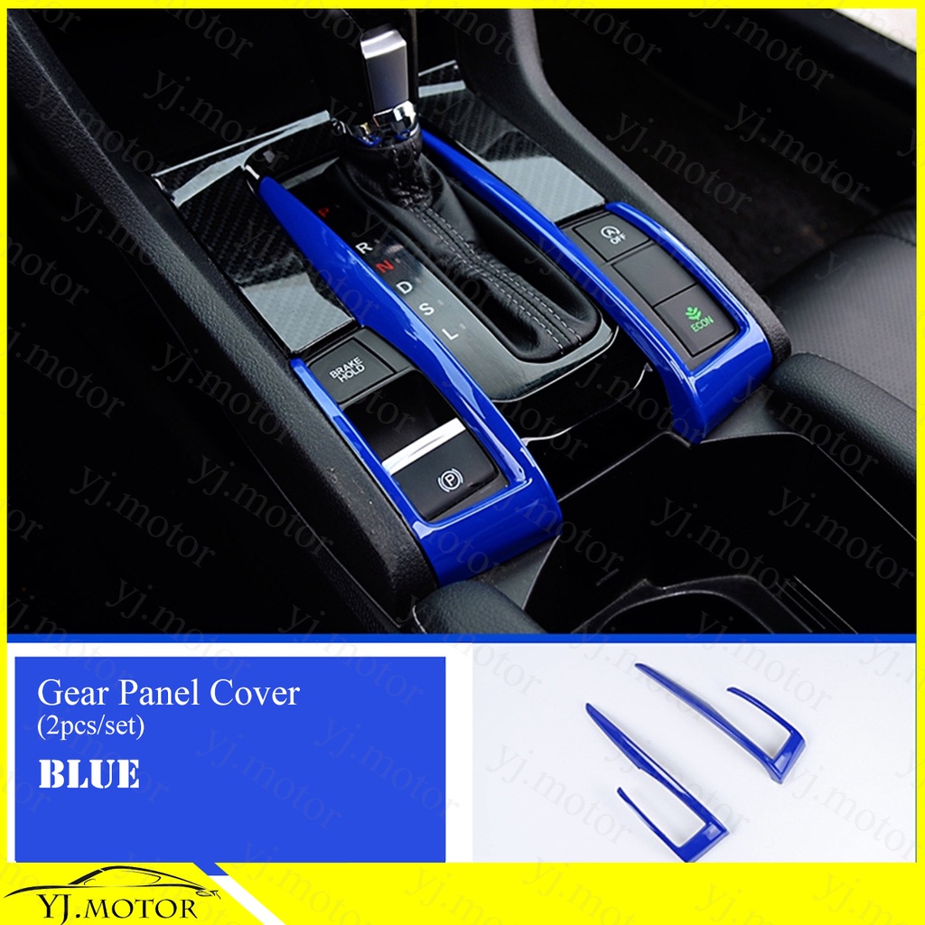 2016-2020 Honda Civic FC แผงครอบเกียร์ ฝาครอบแผงเกียร์ แบบครึ่ง Gear Panel Cover Gear Shift Panel Frame Cover Trim ราคา ถูกที่สุด ดีลบีเคเค แกลเลอรีภาพที่ 6