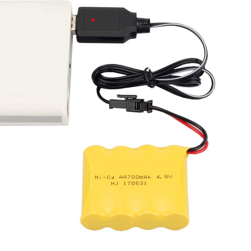【3C】 Charging Cable Battery USB Charger Ni-Cd Ni-MH Batteries Pack SM-2P Plug Adapter 4.8V 250mA Output Toys Car #7