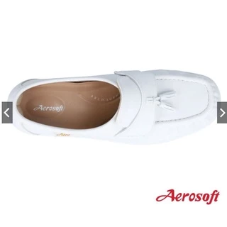 ลด70% รองเท้าพยาบาล Aerosoft NW9091 มีส้น สีขาว/ดำ แท้100% 9091 9092 รองเท้าพยาบาลสีขาว NW9092
