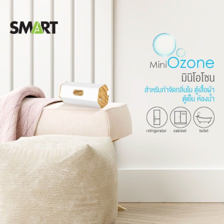 เครื่องผลิตโอโซน มินิ โอโซน smart mini Ozone สำหรับ ฆ่าเชื้อ กำจัดกลิ่น