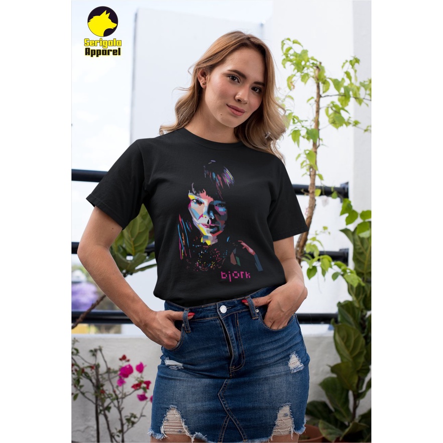 เสื้อยืด BJORK / MUSIC CLOTHES / BAND T-SHIRT / TOP / BAND CLOTHES / BAND T-SHIRT / BJORK