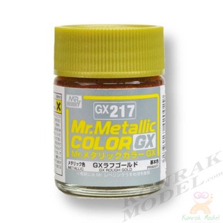สีสูตรทินเนอร์ Mr.hobby Mr.Metallic Color GX217 ROUGH GOLD 18ML