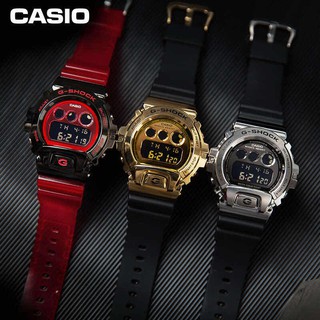 CASIO G-Shock นาฬิกาข้อมือผู้ชาย สายเรซิน รุ่น GM-6900-1DR สีเงิน