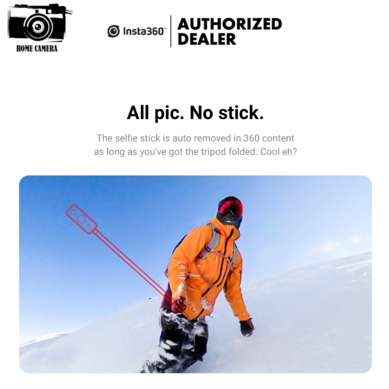 Insta360 2 in 1 Invisible + Tripod รับประกัน 1 ปี
