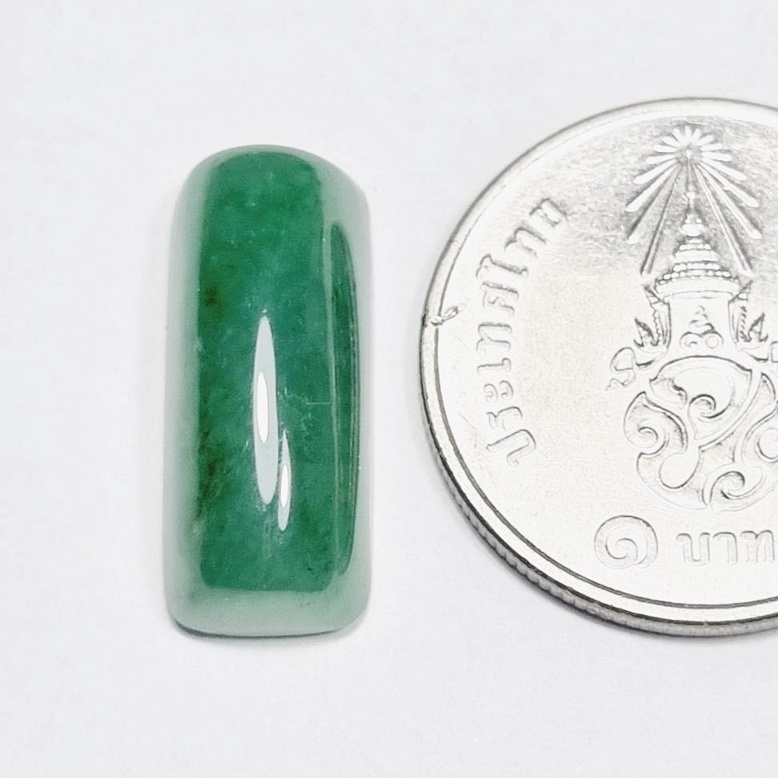 (JH1) หยกหัวแหวน หยกพม่าแท้ Jadeite Type A 100% หยกสีธรรมชาติ