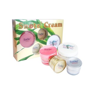 ครีมสโนว์เต้ Snote cream Gift Set 1เซ็ท4ชิ้น ครีมสโนว์เต้ เพื่อผิวหน้าขาวใส